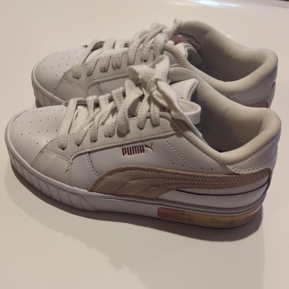 PUMA Women's White & Blush Casual Sneakers - Picture 5 of 5